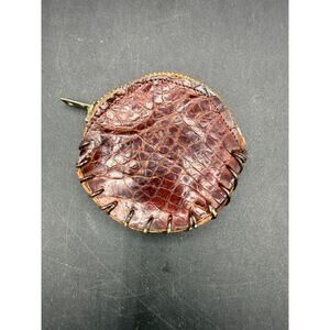 Vintage Alligator Brown Coin Purse - good condition